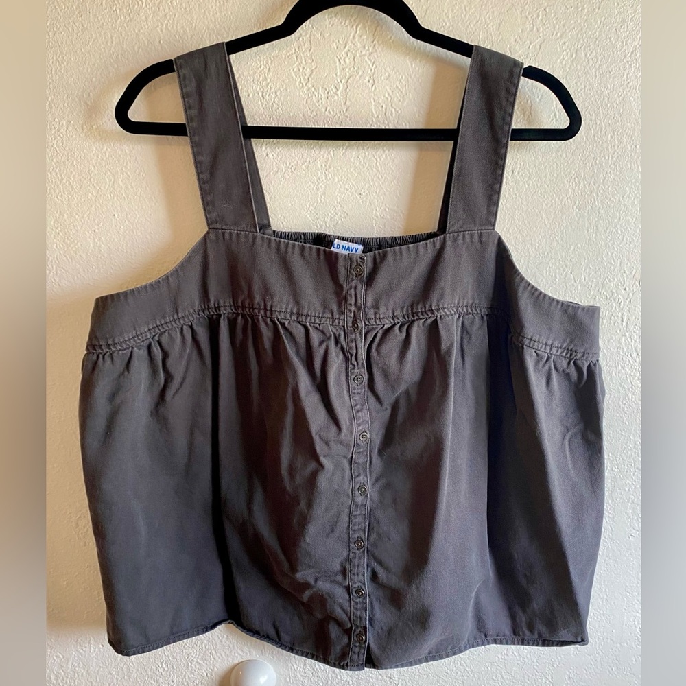 3/$20! Old Navy Boxy Buttoned Tank